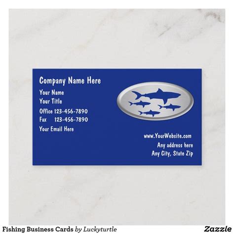 Fishing Guide Service Business Card Fishing guide