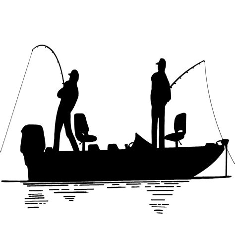 fishing boat silhouette transparent