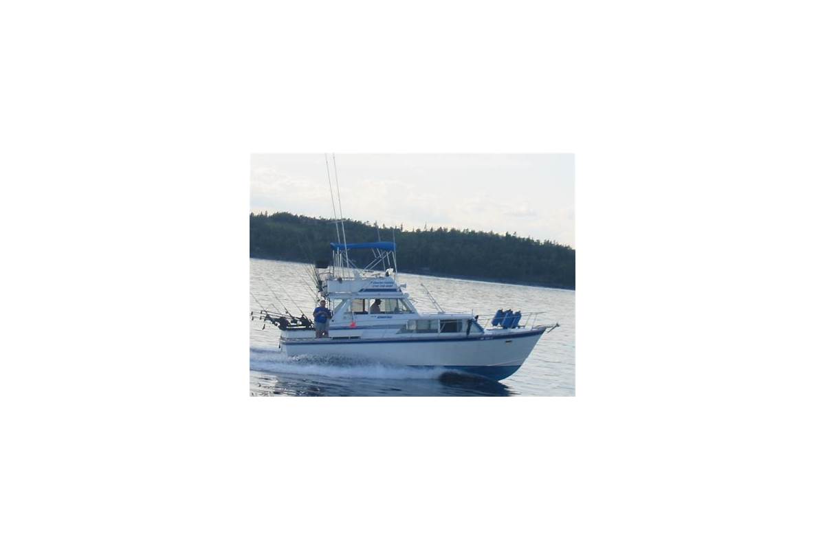 Fishing equipment on boat on Lake Superior