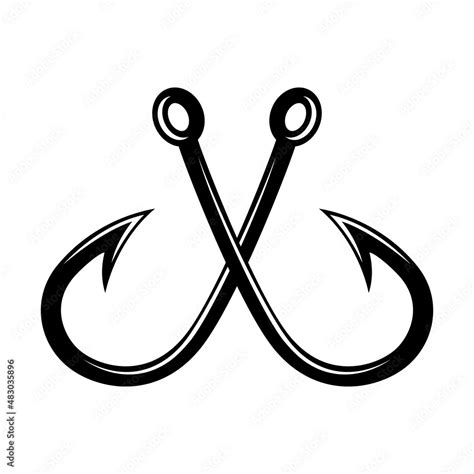 Fishing Hooks Crossed