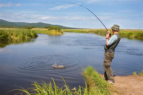 fishing on a lake image