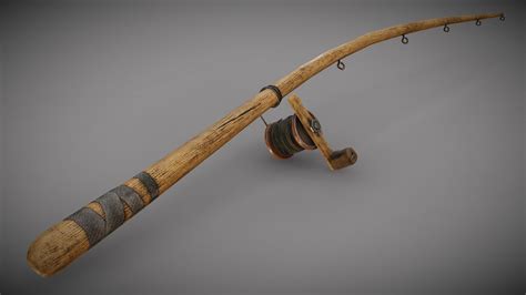 fishing pole 3d model