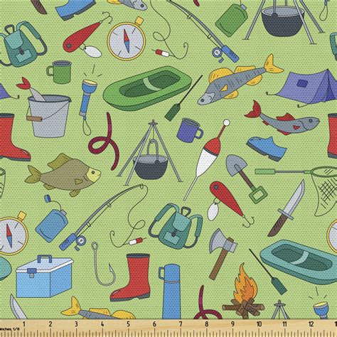 Fishing Theme Fabric