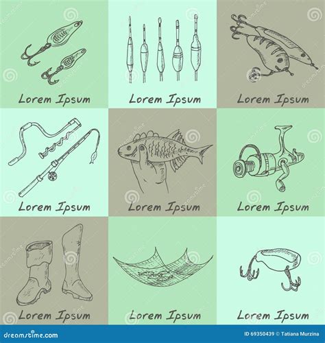 Fishing Tools Drawing