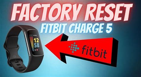 fitbit charge 5 factory reset without screen