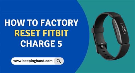 fitbit charge 5 reset