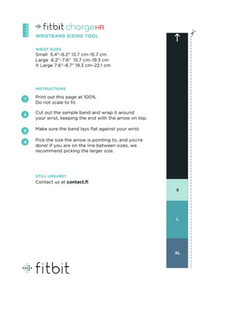 Fitbit Wristband Sizes