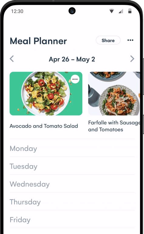 Fitness Meal Planner Android Apps on Google Play