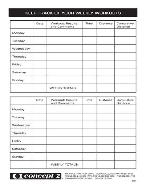 fitness session plan template