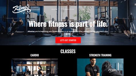 Fitness site Examples