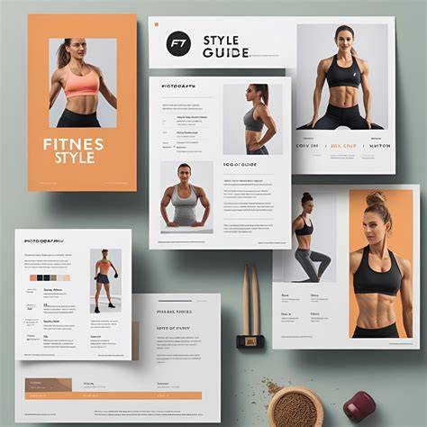 fitness workout style tutorial style guide style design