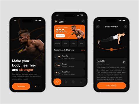 fitness workout tutorial collection design style tips examples