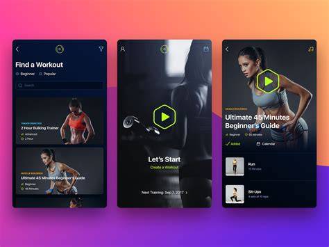 fitness workout tutorial design examples inspiration examples design