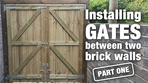 fitting a garden gate to a wall
