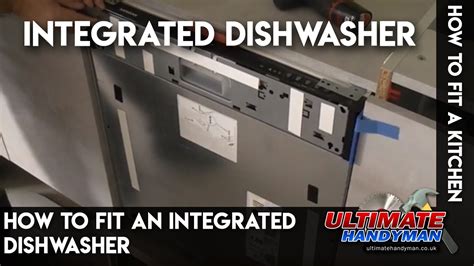 Fitting A Zanussi Integrated Dishwasher