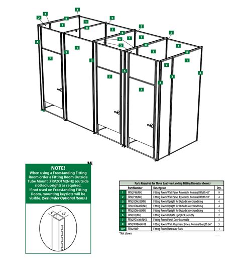 Fitting Room Dimensions
