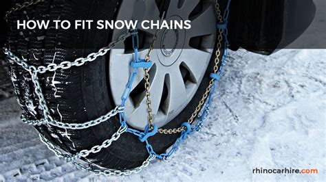 Fitting Snow Chains To Car