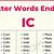 five letter word ending ic
