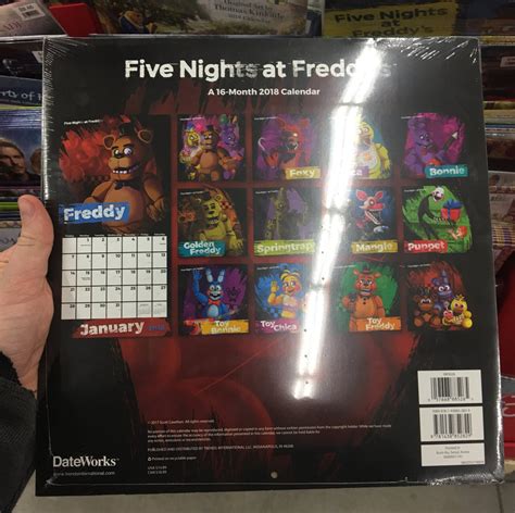 Five Nights At Freddy&#039;s Security Breach Calendar
