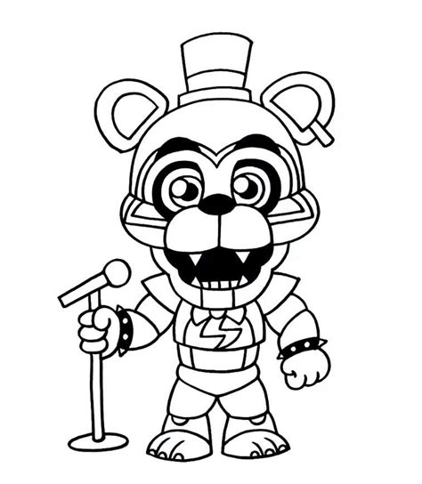 Five Nights At Freddy's Security Breach Coloring Pages: A Fun Way To Explore The Game!