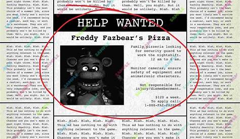 FNaF 1 Newspapers and Clippings - FNaFLore.com