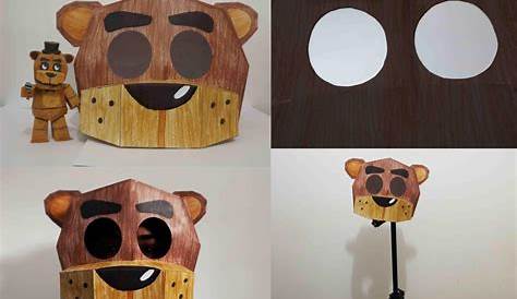 five nights at freddy's Freddy Mask Papercraft by Adogopaper on DeviantArt