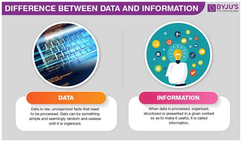 five example of data and information