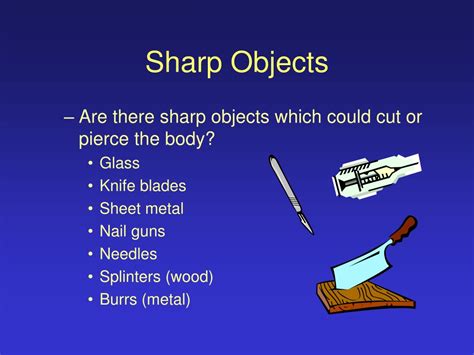 five examples of sharp objects