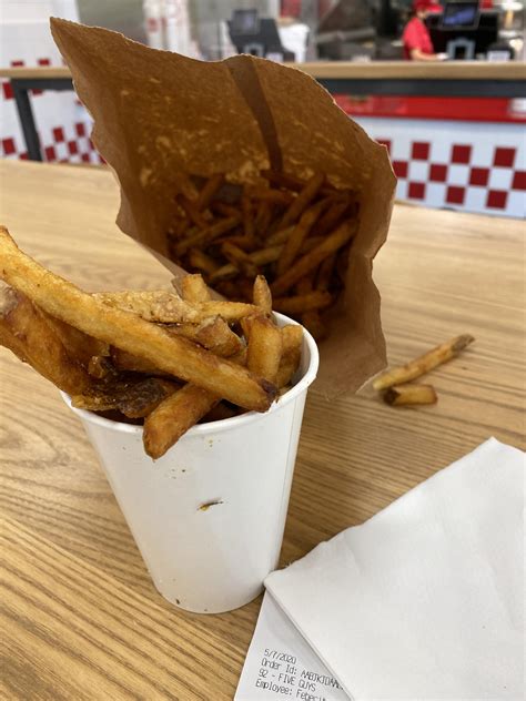 five guys fries bag