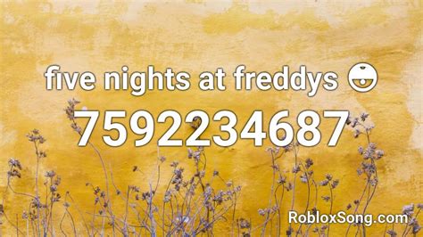 five nights at freddys beatbox Roblox ID - Roblox music codes