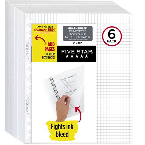 Five Star Graph Notebook