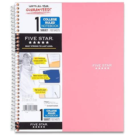 Five Star Grid Notebook