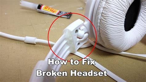 fix broken headset plastic