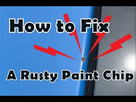 Fix Car Paint Chip Rust
