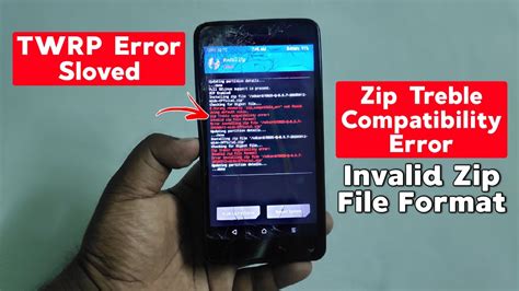 fix invalid zip file format twrp