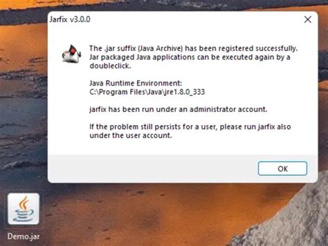 Fix Jar File Java Association