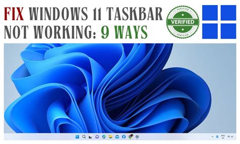 Fix Windows 11 Taskbar