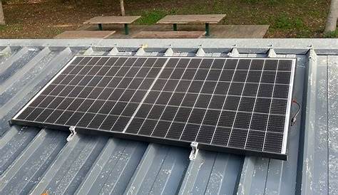 Fixation Toiture BAC ACIER pour 1 panneau solaire Cadre