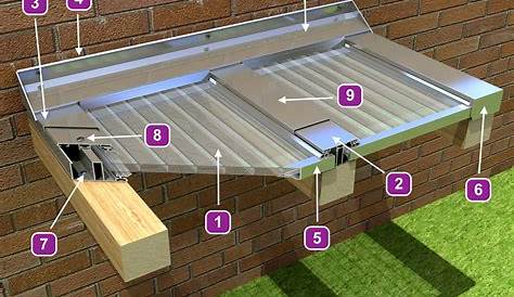 Panneau translucide polycarbonate toiture, serre