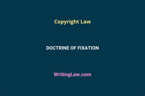 Fixation Copyright Law