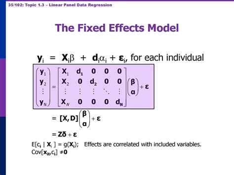 Fixed-Effects Model Not Available