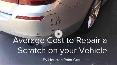 Fixing A Car Scratch Cost