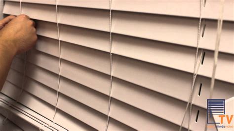 fixing faux wood blinds