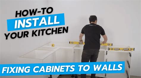 Fixing Kitchen Base Cabinets To Wall