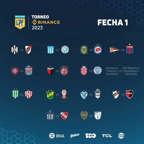 fixture liga argentina 2023 con fechas