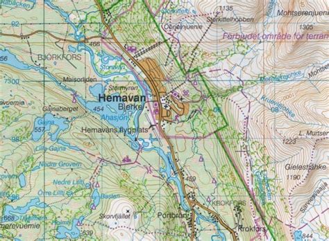 Wandelkaart AC2 Fjällkartan Tärnaby Hemavan Ammarnäs Lantmäteriet