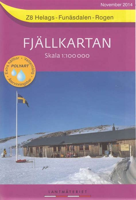 Fjällkartan 1 100 000 Z8 Helags Funäsdalen Rogen Bergwanderkarte
