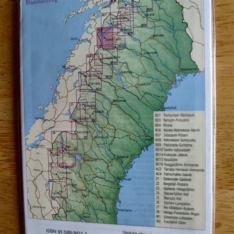Wandelkaart Topografische kaart W51 Fjällkartan Grövelsjön Rogen