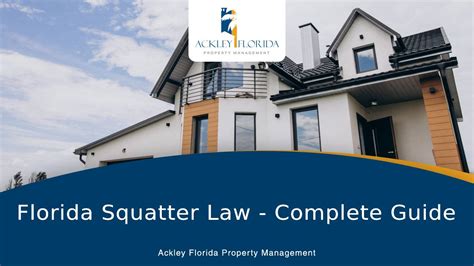 Laws on Squatting in Florida Innovative Property Solutions