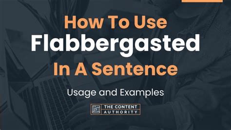 flabbergasted used in a sentence